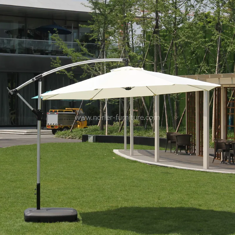 Norler's All-Aluminium Brushed Banana Parasol-ті ашық ауада өмір сүруге арналған түпкілікті көлеңке шешіміне не етеді? Norler's All-Aluminium Brushed Banana Parasol-ті ашық ауада өмір сүруге арналған түпкілікті көлеңке шешіміне не етеді?
