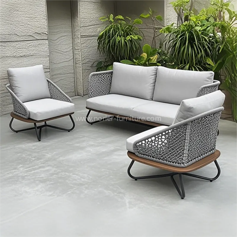 Қазіргі заманғы ашық алюминий жақтауы Teak Base Sens