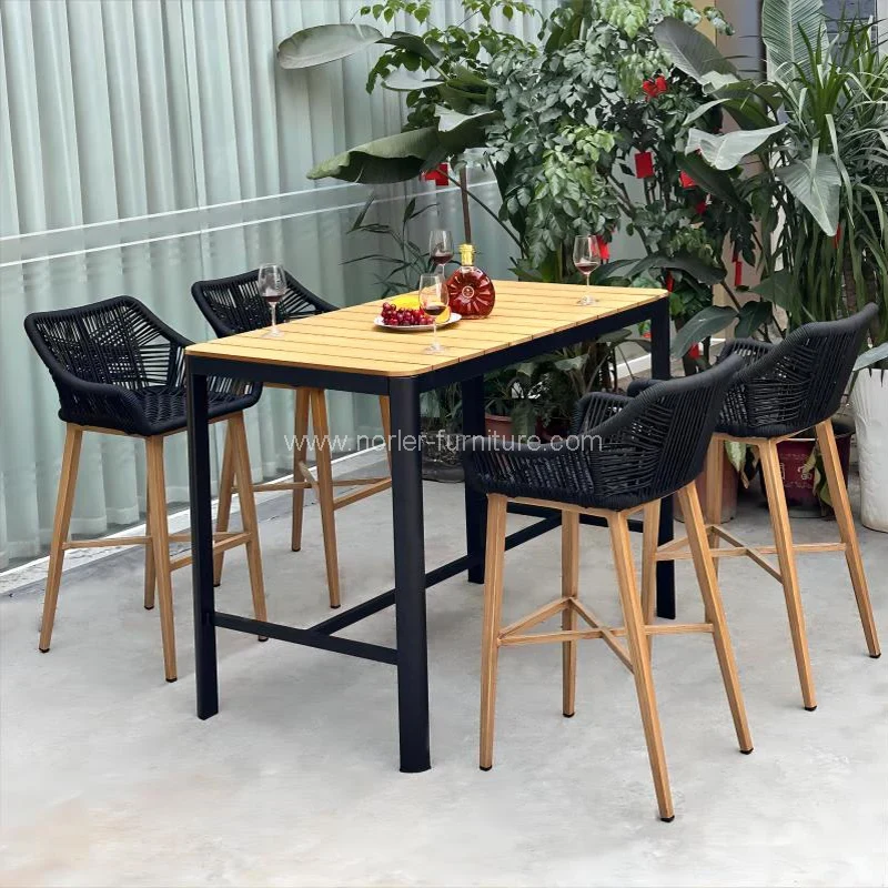 Сыртқы бақша балконы Teak Deak Bar жиынтығы