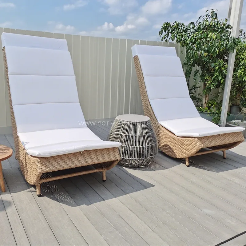 Ашық демалыс алюминий жақтауы Pe RAStan Sun Lounger
