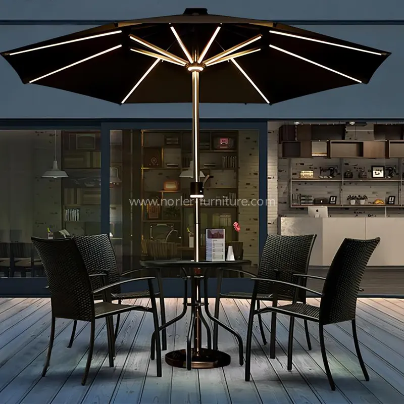 SMART LED SATER DED SATENTING және Жылыту ашық парасол
